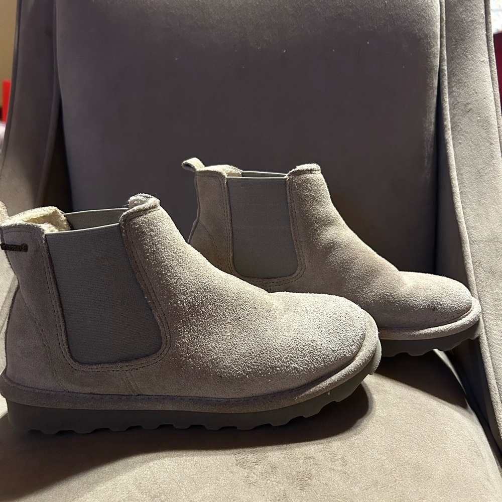 BearPaw Gray Ankle Boots